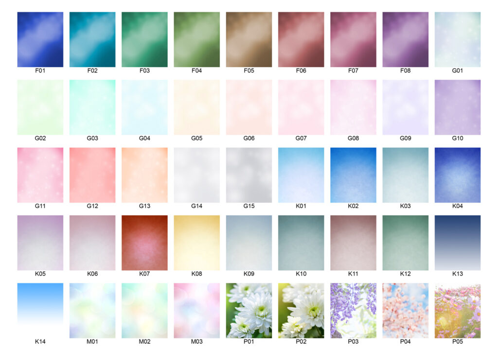 最新 遺影写真背景 一覧 オシャレ