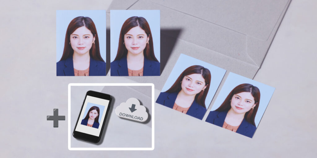 証明写真　写真とデータのお得セット