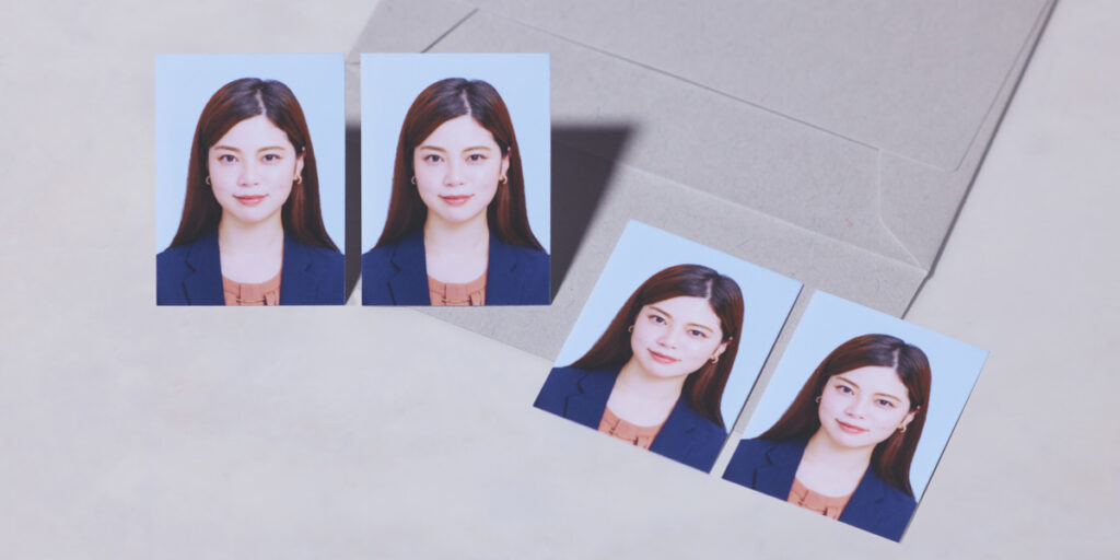 証明写真4枚セット