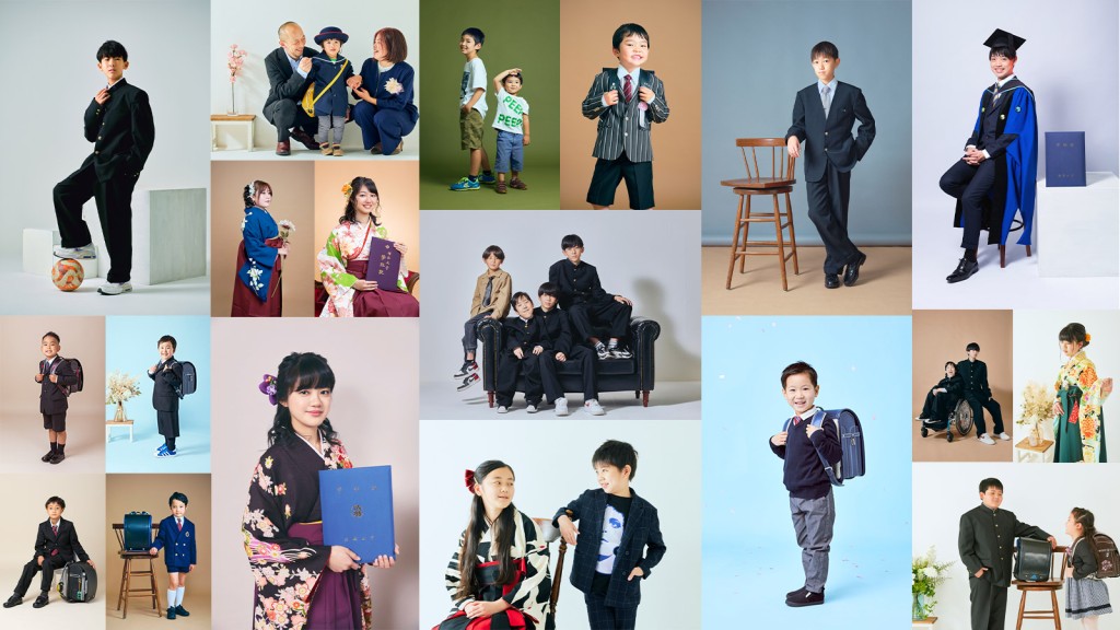 入学卒業　記念写真撮影事例